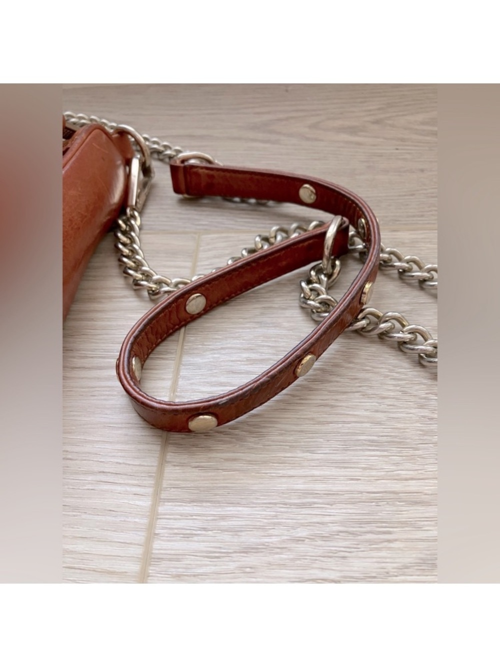 Rebecca Minkoff Mini MAC Convertible Crossbody Bag | Tan Leather - Picture 11 of 14